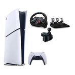 Sony PlayStation 5 Slim Dijital Edition + G29 Driving Force Yarış Direksiyonu + Shifter