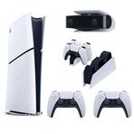 Sony PlayStation 5 Slim Dijital Edition Oyun Konsolu + 2 Dual Sense + Şarj İstasyonu + PS5 Kamera