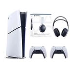Sony PlayStation 5 Slim Dijital Edition Oyun Konsolu + 2 DualSense + 3D Plus Kulaklık