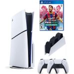 Sony Playstation 5 Slim Modeli 1 TB Depolama İle PES 2021 Oyun Konsolu Ve 2 DualSense Kol
