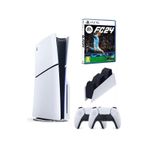 Sony Playstation 5 Slim Standart Edition +2 Dualsense Kol + Şarj İstasyonu+ FC 24 Oyun Konsolu (İthalatçı Garantili)