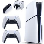 Sony Playstation 5 (Tr Resmi Bilkom Garantili) Slim Standart CD Edition 1tb SSD Oyun Konsolu + 2 Dualsense Kablosuz Ps5 Kol + Dualsense Şarj Istasyonu