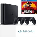 Sony PlayStation PS4 Slim 500 GB Oyun Konsolu + 2. DualShock + Red Dead Redemption 2