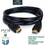 Sony PS3 Playstation 3 HDMI Kablo 1.8 M Altın Uçlu HDMI Kablo 3D