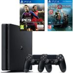 Sony PS4 Slim 1Tb Oyun Konsolu + 2. PS4 Kol + PS4 Pes 19 + PS4 God Of War
