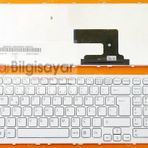 Sony Vaio VPCEE2M1R Beyaz Klavye