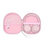 Sony WH-1000XM4, WH-CH720N, WH-1000XM5, WH-CH520, ULT WEAR, WHCH710N, WH-CH510 Kulaklıklar, Seyahat Pembe Sert Kabuk ile Uyumlu Taşıma Çantası DR·AMIU