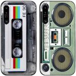 Sony Xperia 1 IV, Retro Radyo Kaset Bant Baskılı I TPU Jel Silikon I 2 Adet Arka Telefon Kılıfı Kapak