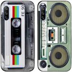 Sony Xperia 10 V, Retro Radyo Kaset Bant Baskılı I TPU Jel Silikon I 2 Adet Arka Telefon Kılıfı Kapak