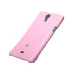 Sony Xperia T Lt30p Nillkin Marka Parlak Sert Kauçuk Kılıf - Pembe