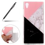 Sony Xperia XA1 Plus ile Uyumlu Kılıf, Uposao Mermer Desen Yumuşak TPU Kılıf Ultra İnce Yumuşak Silikon Jel [Mermer TPU] Darbeye Dayanıklı Çizilmeye Dayanıklı Kapak Kılıfı-(Mermer#1)