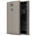 Sony Xperia Xa2 Ultra Kılıf Deri Görünümlü Renk Atmayan Dayanaklı Silikon Kapak Niss
