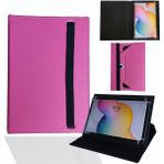 Sony Xperia Z SGP312 10.1" Tablet Uyumlu Standlı Üniversal Kapaklı Tablet Kılıfı - Pembe
