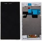 Sony Xperia Z Ultra XL39H LCD Ekran Çıtalı Dokunmatik Cep Telefonu Ekranı (BEYAZ)