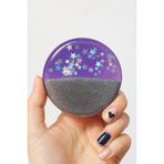 SOO SOAP Mor Gümüş Glitter Detaylı El Yapımı Hediyelik Dekoratif Sabun