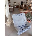 Sooboho Balık Desen Jakarlı Örme %100 Pamuk Peştemal