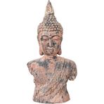 Sooboho Buddha Heykel Büst Büyük Kiremit Bronz Gold