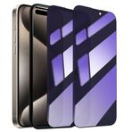 SOOPUR 2'li Paket iPhone 15 Pro Gizlilik Ekran Koruyucusu, Hizalama Çerçevesi, Anti-Spy Anti-Mavi Işık Göz Koruması Çizilmeye Dayanıklı Temperli Cam Film, Yuvarlak Kenarlar Tam Kaplama