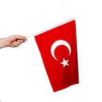 Sopalı Bez Bayrak Çıtalı Bayrak 30X45 cm - 1 Adet