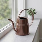 Sophia 2 Litre Metal Çiçek Saksı Sulama Kabı – Modern Dekoratif Çok Amaçlı Sulak (Koyu Bakır)