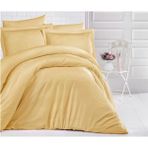 Sora Home Clasy Çizgili Tek Kişilik Saten Nevresim Takımı Hardal - 001-Renkli - 180 x 220 cm