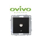 Sora Home Metalik Siyah Telefon Prizi Numeris Çerçevesiz Grano - Priz ve Anahtar Için Uyumlu Çerçeve - Standart - 001-Renkli