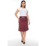 Soralline 724 Bordo Kadın Etek