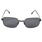 Sorandy Moda Dikdörtgen Gece Görüş Hafif Güneş Gözlüğü UV Koruma Dar Kare Çerçeve Metal Katlanır Koruma Vintage Shades Retro Kadın Erkek Sürüş Gözlükleri (Siyah Çerçeve Gri Lens)