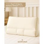 Sorona Horlama Önleyici Yastık -Otel Tipi-Boyun Destekli- Elyaf Dolgulu -Terletmez - 50X70CM - 50 × 70 cm - Altın - Gri - Beyaz