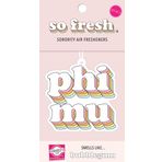 Sorority Shop PM Retro Oda Parfümü - Phi Mu Bubblegum Kokulu Oda Parfümü - Kız Yurdu Retro Tasarım Araba veya Yurt İçin Hava Parfümü - Kız Yurdu Hediyesi, Süs Gereçleri