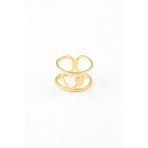 Sortie Aksesuar Çift Kalp Sevgili Figürlü Paslanmaz Çelik Boyu Ayarlanabilir Yüzük