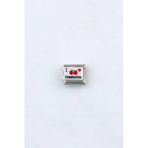 Sortie Aksesuar I Love Çilek Figürlü Paslanmaz Çelik İtalyan Charm Bileklik Kişiselleştirme Eki Link