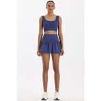 Şortlu Tenis Eteği Oxford Blue - Mavi