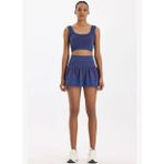 Şortlu Tenis Eteği Oxford Blue