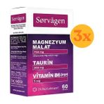 Sorvagen Magnesium Malate Taurine Vitamin B6 3x60 Tablet