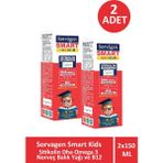 Sorvagen Smart Kids Sitikolin Omega 3 B12 2x150 ml Sıvı