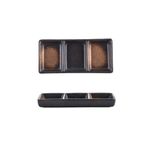 Sos kasesi 3 ızgara sos kasesi Japon yaratıcı seramik baharat garnitürü sos kasesi retro tatlı Sushi tabağı (D)