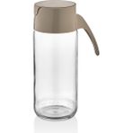 Sos Şişesi Qlux Cam Sos Şişesi 500 ml Sofra Cafe Restoran Sosşişesi Yağlık C-00413 - Bej
