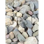 SOSC Doğal Nazilli Dere Çakıl Taşı, Tamburlanmış Dekoratif Taş, Renkli Dolamit, 2-4 cm, 1 Kg, Saksı Dibi, Akvaryum ve Bahçe Düzenleme