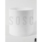 Sosc Natural Beton Saksı, Beyaz Silindirik Tasarım, Modern Minimalist Stil, Iç Mekan Bitki Saksısı, Dekoratif Beton Çiçek Kabı (Beyaz)