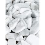 SOSC Natural Beyaz Dolomit Dekoratif Çakıl Taşı, İç ve Dış Mekan Peyzaj için, 2-4 cm, 1 kg, Bahçe Saksı Süsü