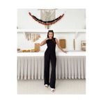 SoseButik Sıfır Kol Bluz ve Pantolonlu İkili Takım