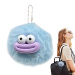 Sosis Ağız Anahtarlık Süsü,Peluş Sosis Ağız Anahtarlık,Peluş Sosis Ağız Tüylü Top Anahtarlık - Omuz Çantaları, Çanta, Çanta, Anahtarlıklar için Rahat Dokunmatik Anahtarlık Kolye Tüylü Top Anahtarlık