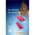 Sosis Latex Bigudi - Isısız Saç Bigudisi 8 Ve 18 Mm 20 Adet 721916