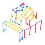Sosoport 1 Set Mini Fitness Modeli Bebek Evi Kum Havuzu Spor Salonu Modeli Minyatür Spor Ekipmanları Bebek Evi Egzersiz Ekipmanı Minyatür Sahne Dekorasyonu Mini Manzara Fitness Ekipmanları