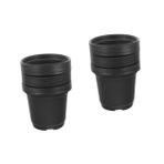 Sosoport 2 Set Fide Saksısı Bahçe Büyüyen Bitki Tencereler Pişmiş Toprak Konteyner Tava Teraryum Hidroponik Kağıt Saksı Nem Saksısı Ekici Kreş Tencere Açık Tencere Black Plastik 30 Adet*2