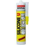 Soudal 280GR Silikon Şeffaf 280 gr Genel Amaçlı Silikon Silicone - 3 Adet