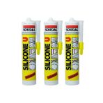 Soudal 3 Adet Soudal Şeffaf Silikon 280 Gr
