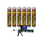 Soudal 6 Adet Soğuk Silikon Tabanca Hediyeli 280 Gr