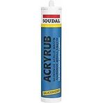 Soudal Acryrub Siliconized Akrilik Mastik – Antrasit Gri | Boyanabilir & Silikonlu Derz Dolgu | İç Cephe Sızdırmazlık Tamir Silikonu